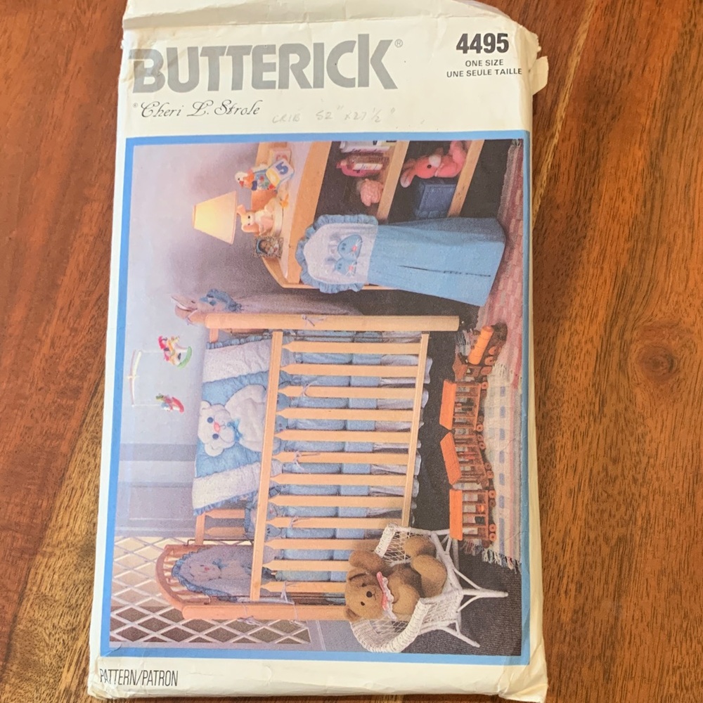Butterick 3for $15 Nursery room Sewing Pattern